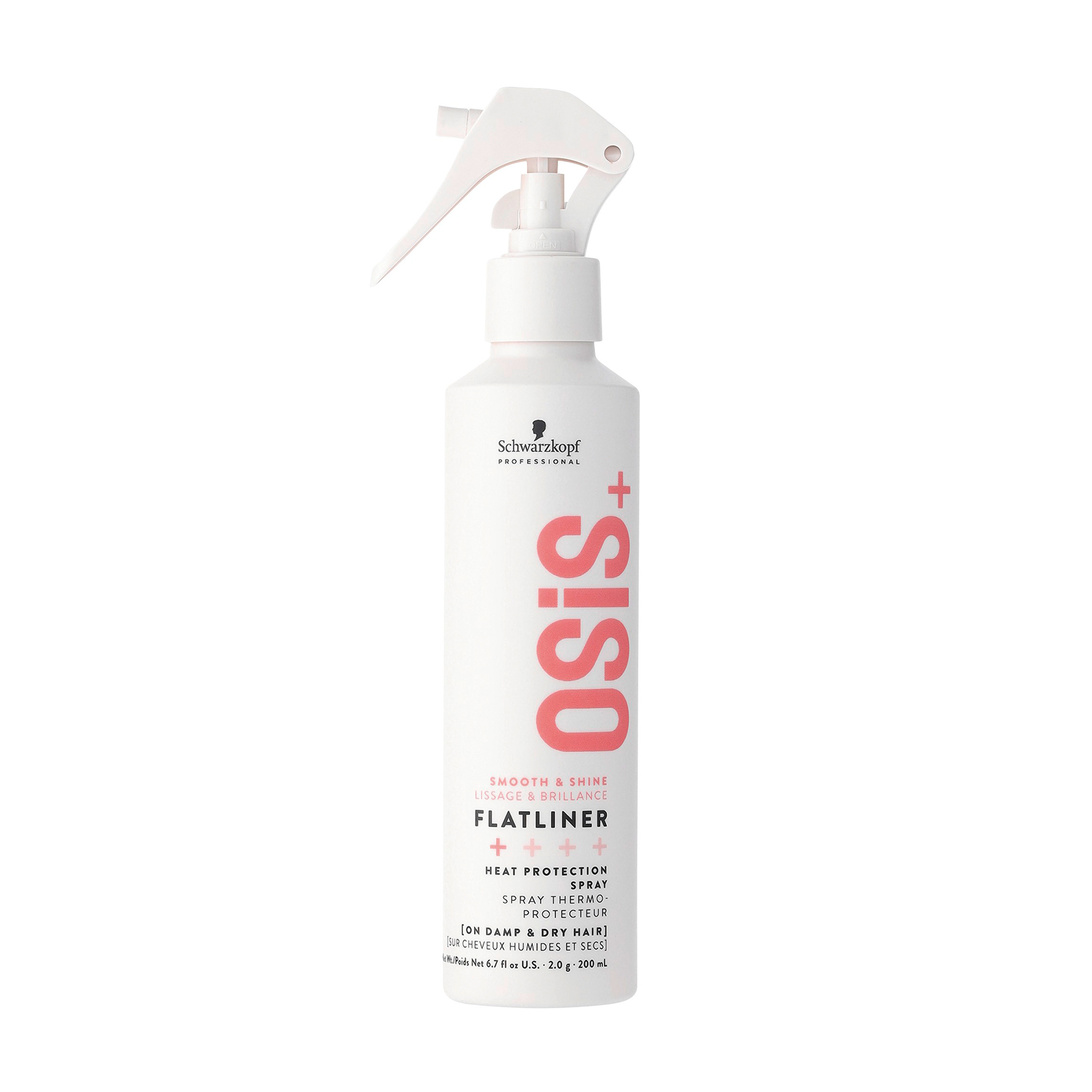 Термозахисний спрей для волосся Schwarzkopf Professional Osis+ Smooth &amp; Shine Flatliner Heat Protection Spray, 200 мл